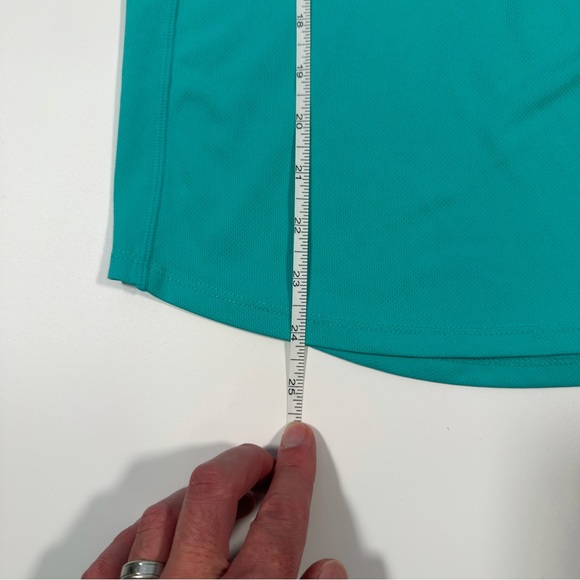Nike Women's Turquoise Short Sleeve‎ Workout Running Top Size Small - Picture 8 of 10